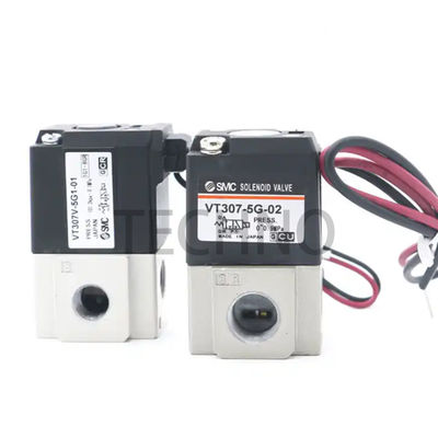 SMC VT307-4G1-01 SMC 5 2 yollu solenoid valfleri Elektron manyetik 10 Hz SS316