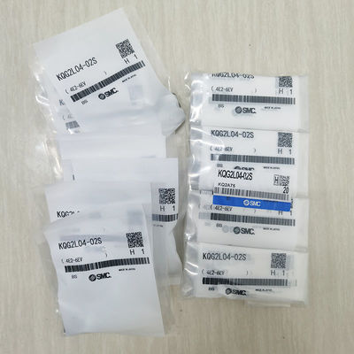 KQG2L04-02S Pneumatik armatürleri bağlamak için itmek Yağsız 1.0 MPa