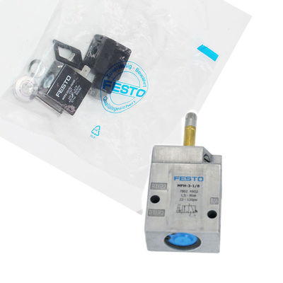 Festo MFH-3-1/8 7802 Elektrik Solenoid Valfi AC220V Mekanik Bahar Reset