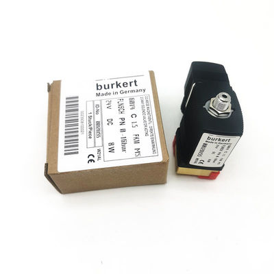 IP65 derecesi Burkert 00126155 6014 Solenoid Valf 24V DC Voltaj