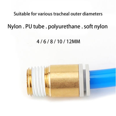 SMC Tipi Bakır Pnömatik Armatürler KB2S4-M5 6-01 Düzden Filmiş