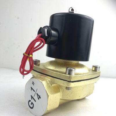 Normalde Açık 2W350-35 1 1/4 Inch Saf Bakır Solenoid Valf Su Hava Valfi NO