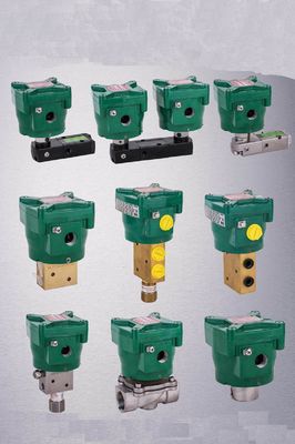 NF8551B402MO-24VDC 1/4 Inch Asco 4 Way Solenoid Valve 2 PSI Minimum Çalışma