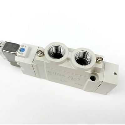 SY7120-5LZD-C4 Pnömatik Solenoid Valf SMC Tek dokunuşlı Montaj Port Boyutu Ø4 DC24V 2 Pozisyon Tek
