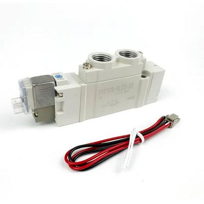 SY7120-5LZD-C4 Pnömatik Solenoid Valf SMC Tek dokunuşlı Montaj Port Boyutu Ø4 DC24V 2 Pozisyon Tek