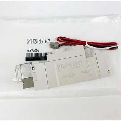 SY7120-5LZD-C4 Pnömatik Solenoid Valf SMC Tek dokunuşlı Montaj Port Boyutu Ø4 DC24V 2 Pozisyon Tek
