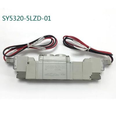 SY5420-5LZD-C8 DC24V SMC Pnömatik Solenoid Valf 3 pozisyon egzoz merkezi