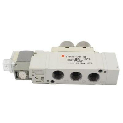 SMC Solenoid Valve SY5220-6LZD-C8 2 Pozisyon Çift Tek Dokunmatik Bağlantı Port Boyutu ø8 DC12V