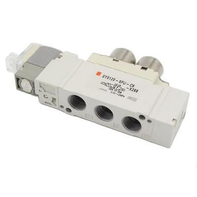 SMC Solenoid Valve SY5220-6LZD-C8 2 Pozisyon Çift Tek Dokunmatik Bağlantı Port Boyutu ø8 DC12V