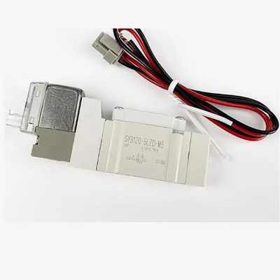 SMC Solenoid Valve SY5220-5LZD-C8 2 Pozisyon Çift Tek Dokunma Montajı Port Boyutu ø8 DC24V