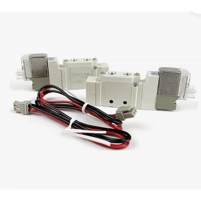 SMC Solenoid Valve SY5220-5LZD-C8 2 Pozisyon Çift Tek Dokunma Montajı Port Boyutu ø8 DC24V