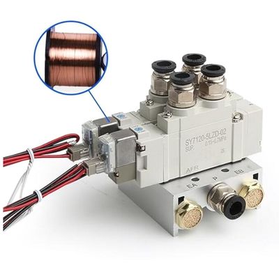 SY5220-5LZD-C4 Solenoid Valf SMC 2 pozisyon Çift DC24V Tek dokunma montajı port boyutu Ø4