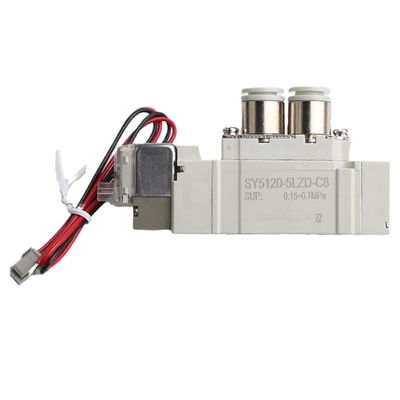 SMC SY5220-6LZD-01 DC12V Port Boyutu 1/8 Pnömatik Solenoid Valf Tel Tüp 2 Pozisyon Çift