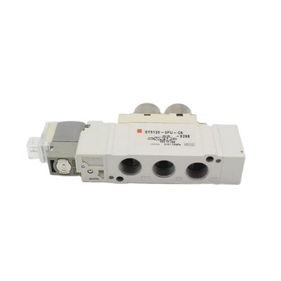 Solenoid Valve SY5120-5LZD-C4 SMC Tek dokunuşlı montajlı port Boyutu Ø4 DC24V 2 pozisyon Tek