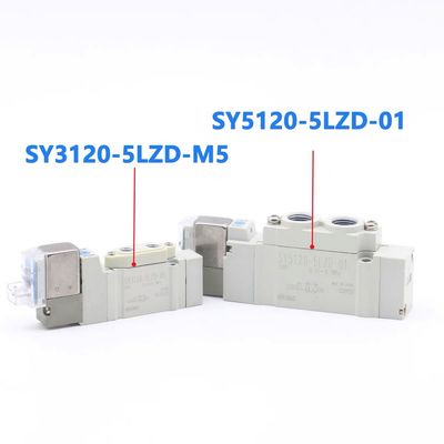 Port Boyutu Ø6 SY3420-6LZD-C6 SMC Pnömatik Solenoid Valf3 Konum Egzoz Merkezi DC12V