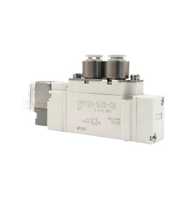 Port Boyutu Ø6 SY3420-6LZD-C6 SMC Pnömatik Solenoid Valf3 Konum Egzoz Merkezi DC12V