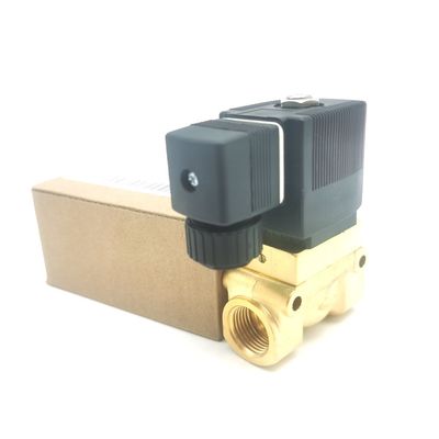 00126201 6014 D Normalde BURKERT elektromanyetik valfi Açık G1/8 2.0 Akış Deliği AC220V 8W Bakır Valf Vücudu 32 * 32 0~10bar