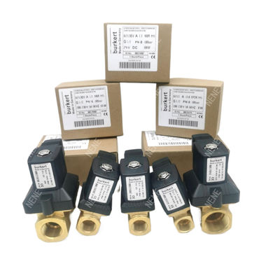 Burkert Solenoid Valvu 00126217 6014 C Normalde Kapalı G1/8 1.5 Akış Deliği AC24V 8W Paslanmaz Çelik Valf Vücudu 0~16bar