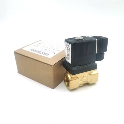 AC220V 00126219 Solenoid Valve Burkert AC220V 6014 C Normalde Kapalı G1/8 1.5 Akış Deliği 8W Paslanmaz Çelik Valf Vücudu 0~16bar