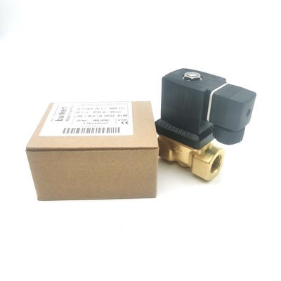 00126204 6014 D Bakır Solenoid Valf Burkert Normal Açık G1/8 2.5 Akış Deliği AC220V 8W