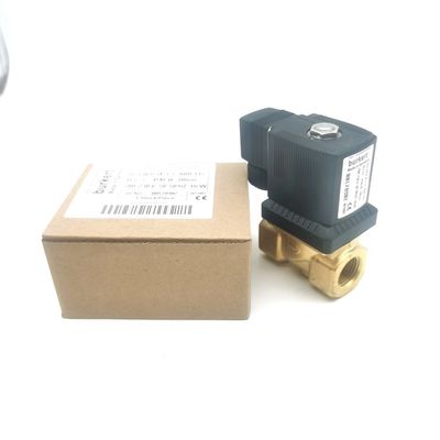 00126204 6014 D Bakır Solenoid Valf Burkert Normal Açık G1/8 2.5 Akış Deliği AC220V 8W