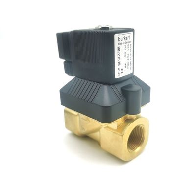 Burkert Solenoid Kontrol Valfi 00125367 6014 C Doğrudan Hareketli Alt Plakası Bağlantısı Normalde Kapalı 2.0 Akış Deliği DC24V 8W Bakır Valf Vücudu 0 ~ 10bar