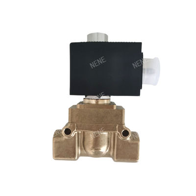 00126162 6014 D Burkert solenoid valfi Doğrudan Hareketli Alt Plakası Bağlantısı Normalde Açık 2.0 Akış Deliği AC24V 8W Bakır Valf Vücudu 0~10bar