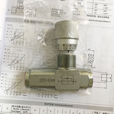 STU-G3/4 STU-NTP3/4 6 inçlik hassas akış kontrol valfi hidrolik gaz valfi