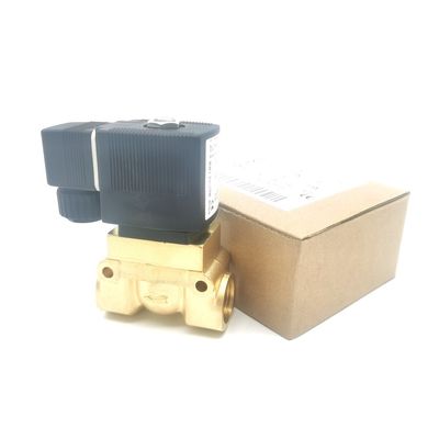 Burkert 00132865 AC24V Solenoid Valve Doğrudan Hareketli G1/8 6014 C Normalde Kapalı 0~25bar 3/2 Way Brass Body