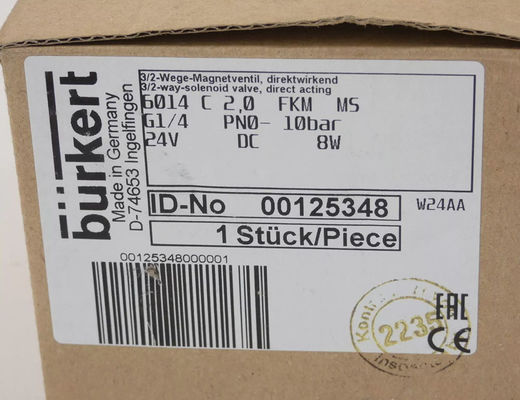 Burkert Sıvı Kontrol Sistemleri - 125348 - Solenoid Valf, 6014 00125348