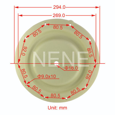 Ingersoll Rand 1.5 inç 94615-A 94617 Santoprene/PTFE Diyafragma kiti 666152-281-C 666152-2EB-C