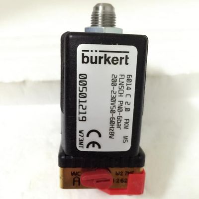El anahtarlı Burkert 6014 solenoid valfi 230V 00501219