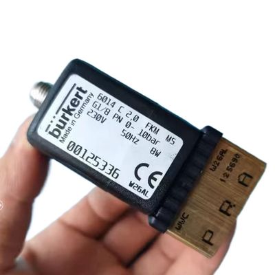 5404 G1/2 2/2 Normalde Kapalı 00177853 FKM Kapalı Elektron Manyetik Valf BURKERT Bakır Valf Vücudu AC24V 8W 1-50bar