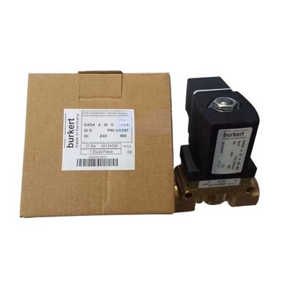 Brass Body Burkert Solenoid Valve 00308503 DC24V 8W G3/4 2/2 Normalde Kapalı 20 Akış Deliği 5404 Tip 1-32 Bar
