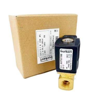 Brass Body Burkert Solenoid Valve 00308503 DC24V 8W G3/4 2/2 Normalde Kapalı 20 Akış Deliği 5404 Tip 1-32 Bar