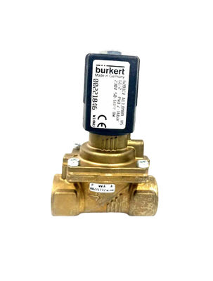 00301170 BURKERT 5404 G1/2 2/2 Normalde Açık 12 Akış Deliği FKM (Fluor Kauçuk) Kapalı Bakır Valf Vücudu AC24V 8W 1-32bar