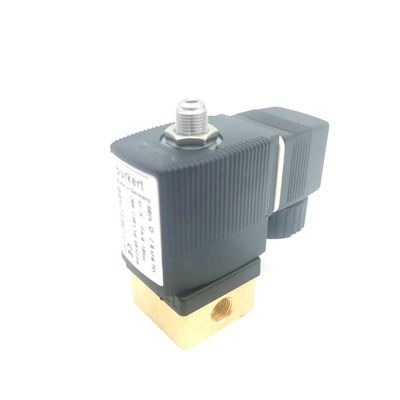 2/2 Normalde Açık 00295651 Burkert Solenoid Valf 20 Akış Delikleri FKM (Fluor Kauçuk) Kapalı Bakır Valf Vücudu AC220V 8W 1-25bar