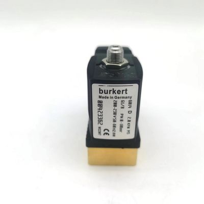 2/2 Normalde Açık 00295651 Burkert Solenoid Valf 20 Akış Delikleri FKM (Fluor Kauçuk) Kapalı Bakır Valf Vücudu AC220V 8W 1-25bar