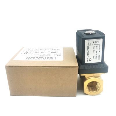 Burkert Solenoid Valve Brass Body 00308120 G1 2/2 Normalde Açık 25 Akış Deliği FKM (Fluor kauçuk) Dükkan 8W 1-25bar