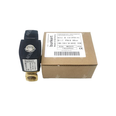 Burkert Elektrik Solenoid Valvu 00126092 6013 Tip Doğrudan Eylemli G1/8 Inch 3.0 Akış Deliği FKM Dükkan 24VAC 8W 0~10bar