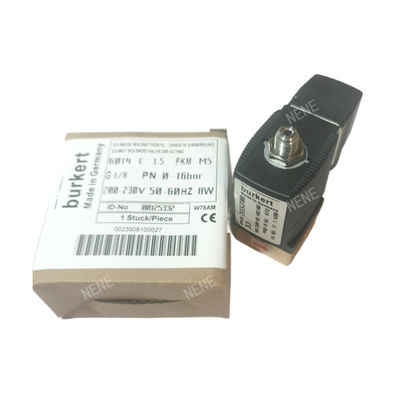 G1/4 Burkert Solenoid Valf 00125302 6013 Tip Doğrudan Eylemli Inç 2/2 Normalde Kapalı 3.0 Akış Deliği FKM Kapalı Bakır Valf Vücudu 24VAC 8W 0~10bar