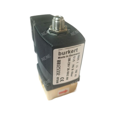 G1/4 Burkert Solenoid Valf 00125302 6013 Tip Doğrudan Eylemli Inç 2/2 Normalde Kapalı 3.0 Akış Deliği FKM Kapalı Bakır Valf Vücudu 24VAC 8W 0~10bar