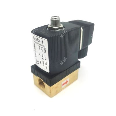 FKM Dükkan Solenoid Valf G1/4 Inch G1/4 Inch 00125304 6013 Tip Doğrudan Eylem 2/2 Normalde Kapalı 3.0 Akış Deliği FKM Dükkan 220VAC 8W 0~10bar Bakır Valf Vücudu