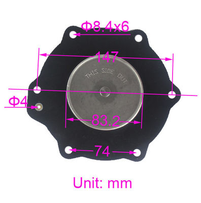 C113686 NBR VITON SCG353A051 ASCO 2 1/2 ′′ toz toplayıcı solenoid nabzı jet valfi zarı onarım kiti için diyafram bakım kiti