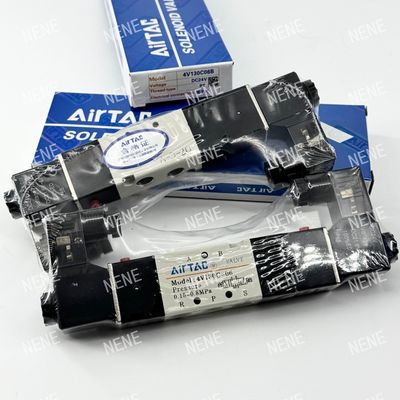 4V130C-M5 AIRTAC Elektromanyetik Valf AC220V DC24V 5/3 yol patlama geçirmez