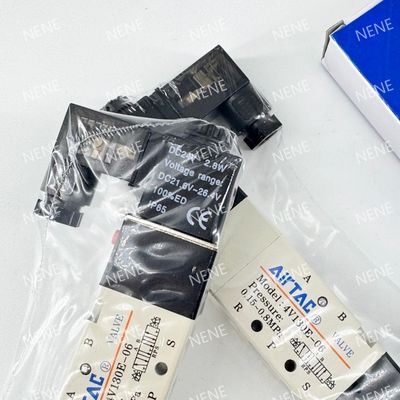 4V230C-08 Elektromanyetik Valf AIRTAC Precision Fluid Kural 5 port 3 pozisyonu için