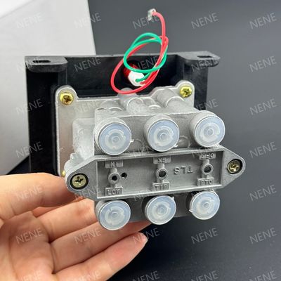 6CV-D PTO fonksiyonu ile altı delikli atık kamyon kontrol valfi Gümüş alüminyum alaşımı