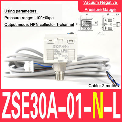 Basınç ölçer vakum ölçer ZSE30A-01-N SMC tip 01 hassas basınç ölçer