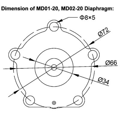 TH-5820-B MD01-20 MD02-20 Diyafram 3/4'' Taeha Darbe Vanası İçin TH-4820-B TH-5825-B TH-5820-C TH-4820-C