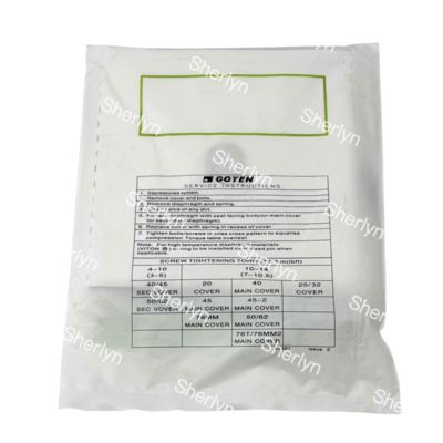 GOYEN K5004 M1638A Goyen için nitril zarı 2'' CA50T 2.5' CA62T